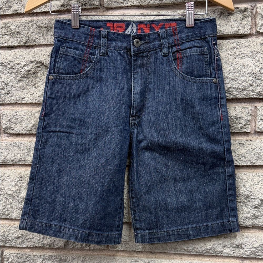 Trendy Dark Blue Men's Jean Shorts